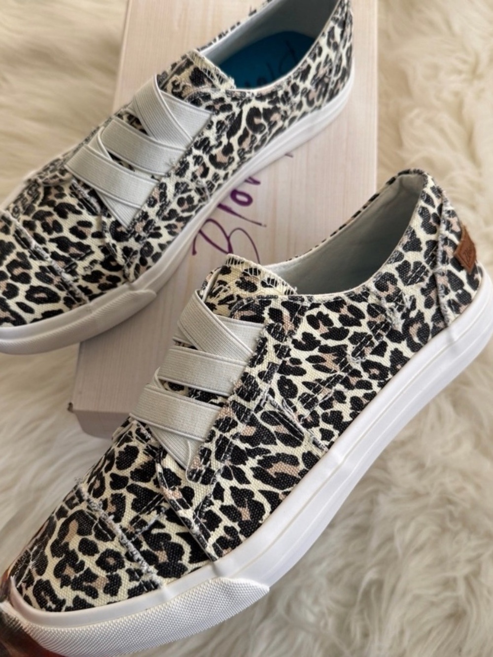 Blowfish Leopard Print Slip-On Sneakers